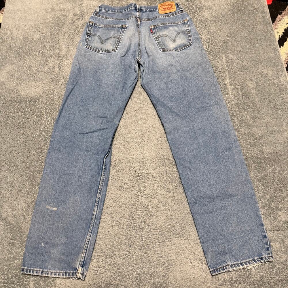 Levi's 550 Jeans Mens 34 x36 Relaxed Fit Straight Leg Blue Denim